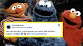 The "Sesame Street" Muppets Were Super Supportive Of Elmo After He Accidentally Started A Discussion On Mental Health Online