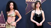 Halsey Shimmers in Sequined Gold Dress With Hip Cutouts, Mia Goth Mixes Velvet and Leather and More From the ‘MaXXXine...