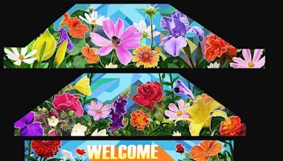New flowery mural to transform railroad bridge, welcome visitors to downtown Ann Arbor