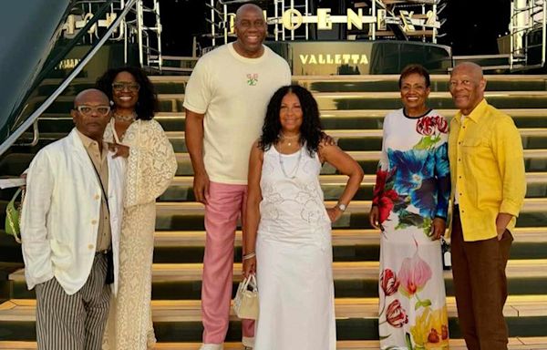 Magic Johnson Spends Fourth of July on Epic Yacht Vacation in Spain with Wife Cookie and Famous Friends