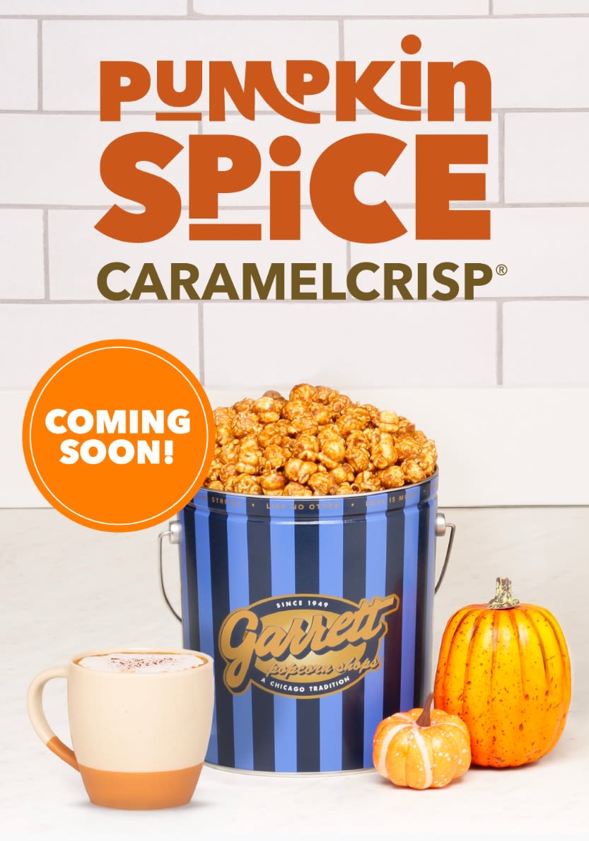 Garrett Popcorn unveils Pumpkin Spice CaramelCrisp flavor