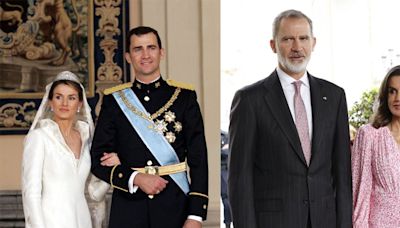 Los cambios físicos más de los reyes Felipe VI y Letizia 20 años después de su boda