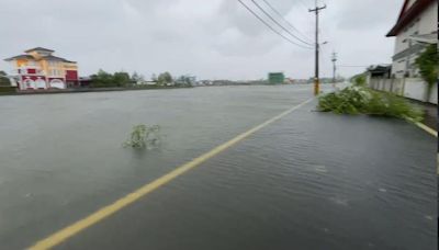 宜蘭冬山鄉淹水蓋滿路面 南方澳也頻傳災情