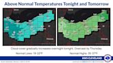 Temperatures to rise near 60 in Greater Akron before cooling off next week