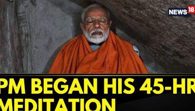 Prime Minister Narendra Modi Began His 45-Hour-Long Meditation Session In Kanniyakumari | News18 - News18