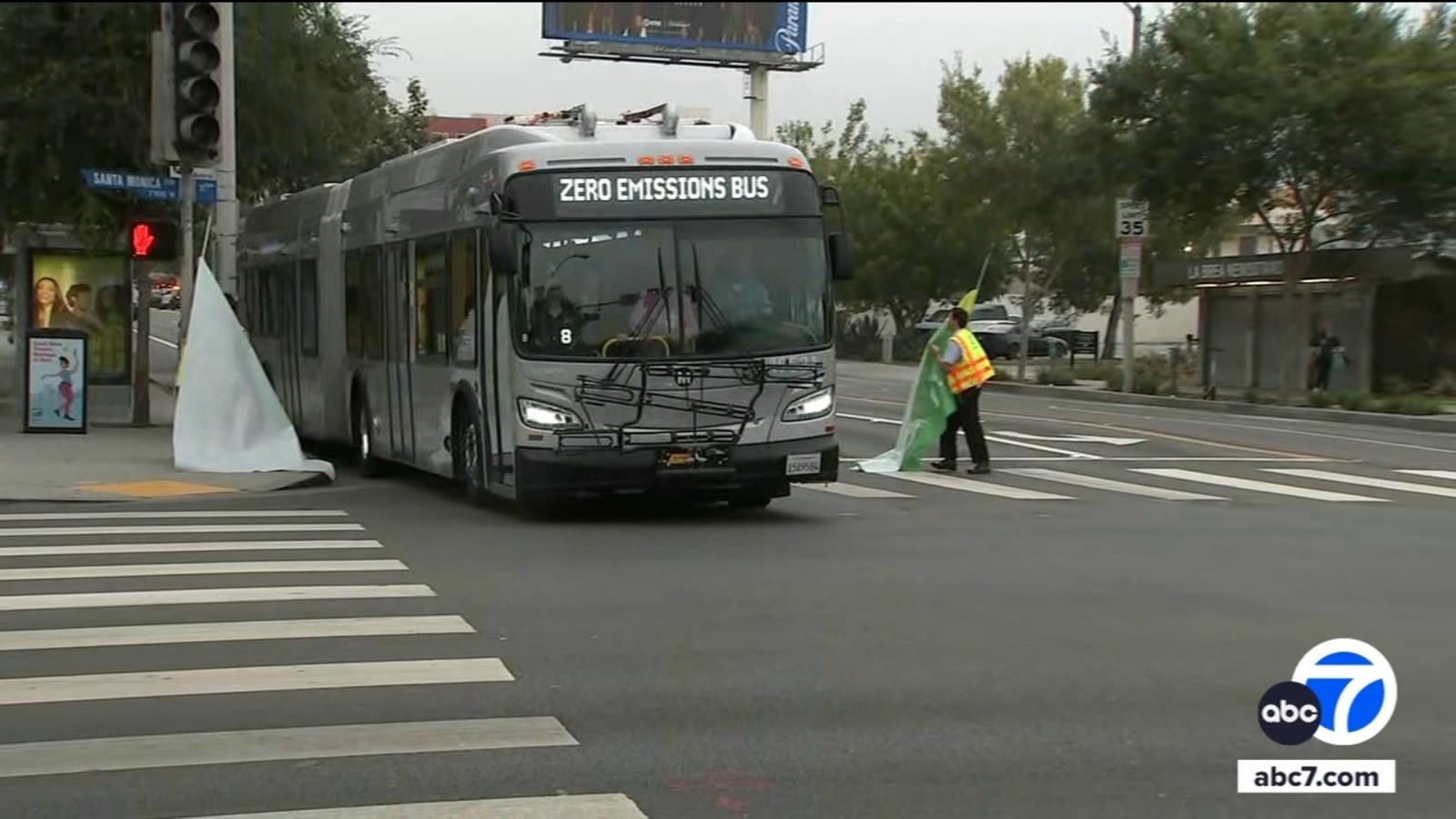 Bass, Buttigieg tout $77.5 million in funding awarded to Metro for zero-emission bus project