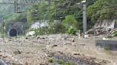 花蓮豪雨致土石流崩落 台鐵和仁至崇德站雙線中斷