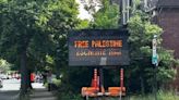 Montreal electronic traffic signs hacked to display pro-Palestinian political slogans