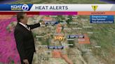 Impact heat for New Mexico with scattered storms