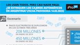 Los usan todos, pero casi nadie paga: ¿se extinguen los cajeros automáticos en Argentina?