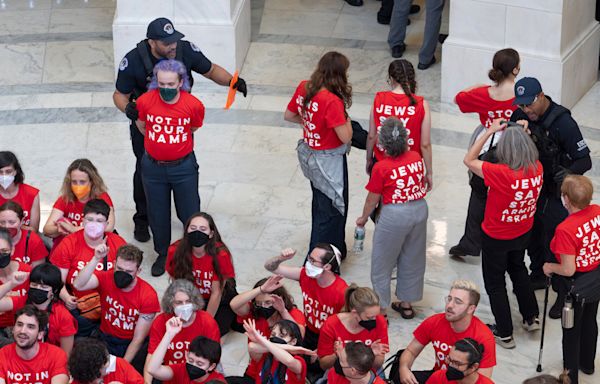 Hundreds of pro-Palestinian protesters arrested on Capitol Hill ahead of Netanyahu visit