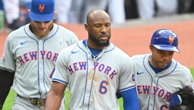 Starling Marte exits Mets' Saturday game following first at-bat vs. Cubs