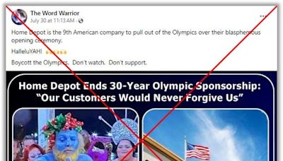 Claim that Home Depot pulled Olympics sponsorship stems from satire