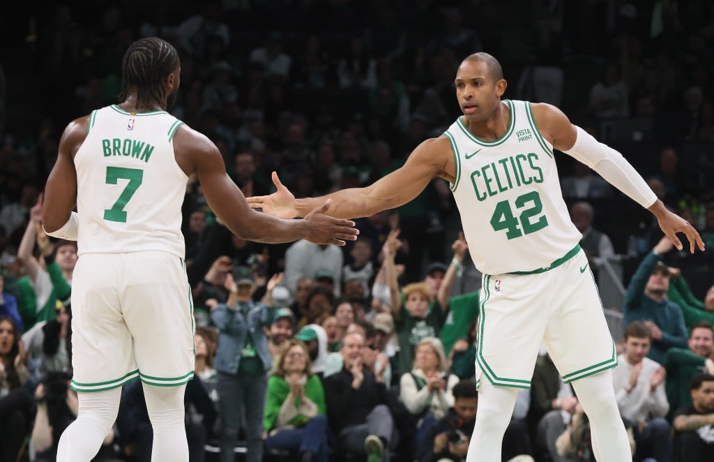 For starters, Al Horford always ready to go for the Celtics