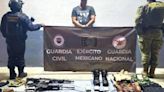 Este era el arsenal que llevaba un sicario de las ‘Fuerzas Especiales Mencho’ del CJNG capturado en Michoacán
