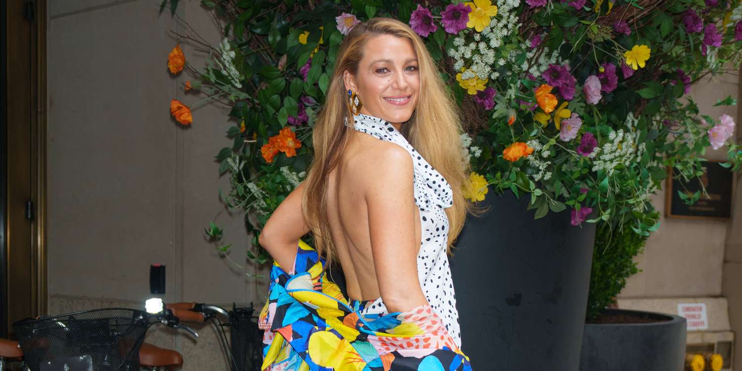 Blake Lively Put a Whimsical Twist on the Divisive Dress Over Pants Trend