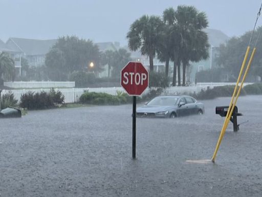 A once-in-1,000-year rainfall event from an unnamed storm floods homes and forces rescues in North Carolina