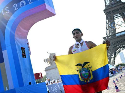 Daniel Pintado gana el oro para Ecuador en marcha de 20 km en los JJ.OO. París 2024; Brasil y España completaron el podio