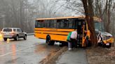Driver with suspended license causes Massachusetts school bus crash, police say