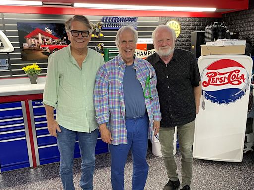 'Happy Days' stars Henry Winkler, Anson Williams and Donny Most visit Iola Car Show
