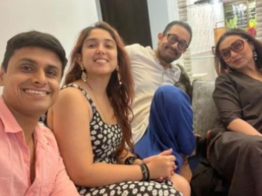 Reunion Time! Rani Mukerji enjoys gala time with Aamir Khan, Ira Khan and Nupur Shikhare, see pics