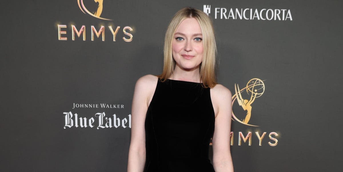 Dakota Fanning Embodies Easy Elegance in a Sleek Black Velvet Dress