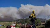 Strong winds, steep terrain hamper crews battling Los Angeles area's first major fire of the year