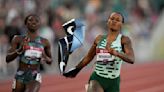 Sha'Carri Richardson lets down her hair before winning 100 meters at U.S. track championships