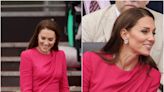 Kate Middleton wears fuchsia pink Alexander McQueen dress at Platinum Jubilee Pageant