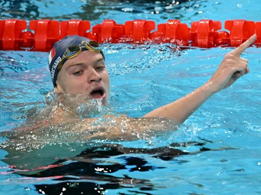 Marchand 'goosebumps' after breaking French Olympic swimming gold drought