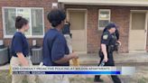 Columbus Police hold community policing event at Wilson Apartments, a high-crime area