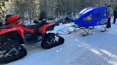 Rescuers rush to help snowmobiler who crashed into tree near Yellowstone, officials say