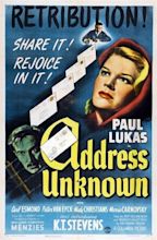 Address Unknown (1944 film) - Alchetron, the free social encyclopedia