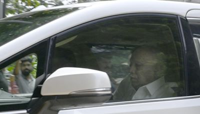 Former Karnataka Chief Minister B.S. Yediyurappa appears before CID for investigation