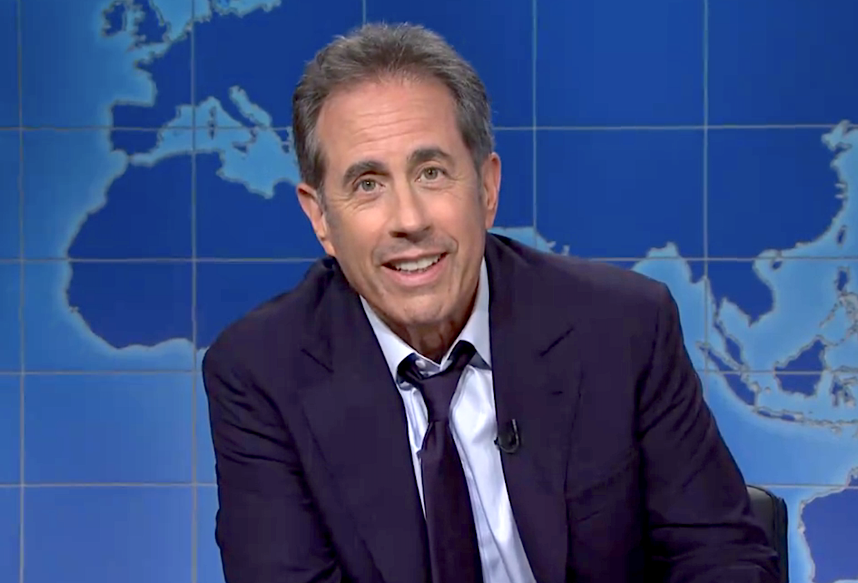 SNL Video: An Exhausted Jerry Seinfeld Drops By Weekend Update With a Message for Ryan Gosling