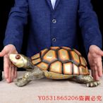 佛藝館 銅烏龜擺件 大號全銅彩繪海龜家居裝飾品擺件銅長壽龜 YY