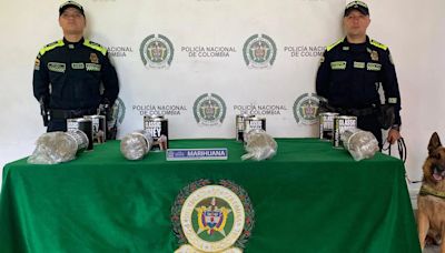 Policía incautó ocho kilos de marihuana en El Dorado: pretendían enviar la mercancía oculta en tarros de suplementos multivitamínicos