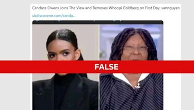 Fact Check: Candace Owens did not remove Whoopi Goldberg in ‘The View’