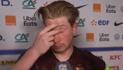 Kevin De Bruyne appears to tell Belgium 'I quit'