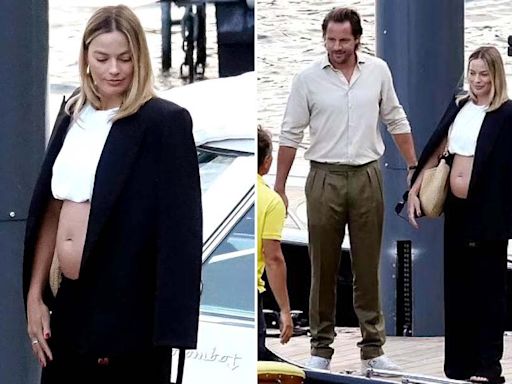 Barbie star Margot Robbie flaunts baby bump in viral Italy vacation photos