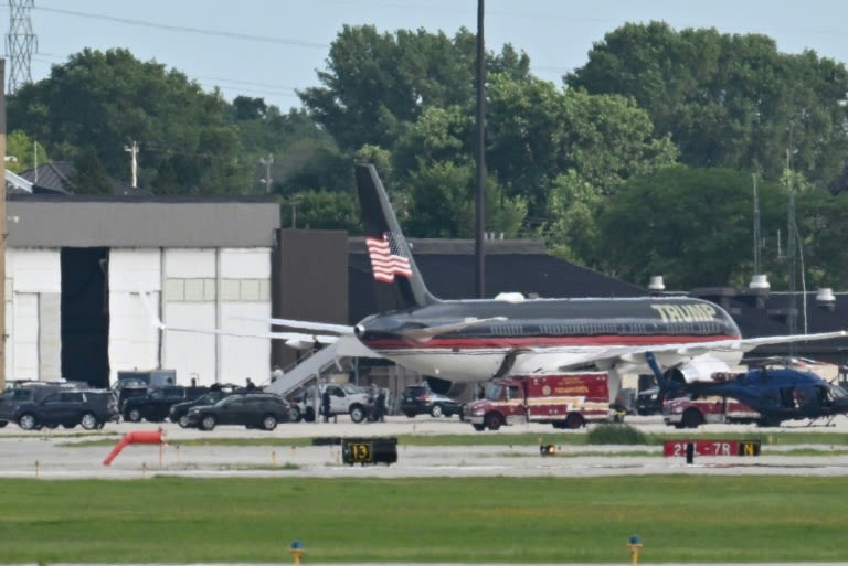 Trump arrives in Milwaukee for Republican National Convention