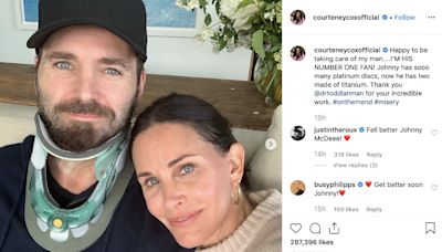 Johnny McDaid is 'lucky' to be with Courteney Cox