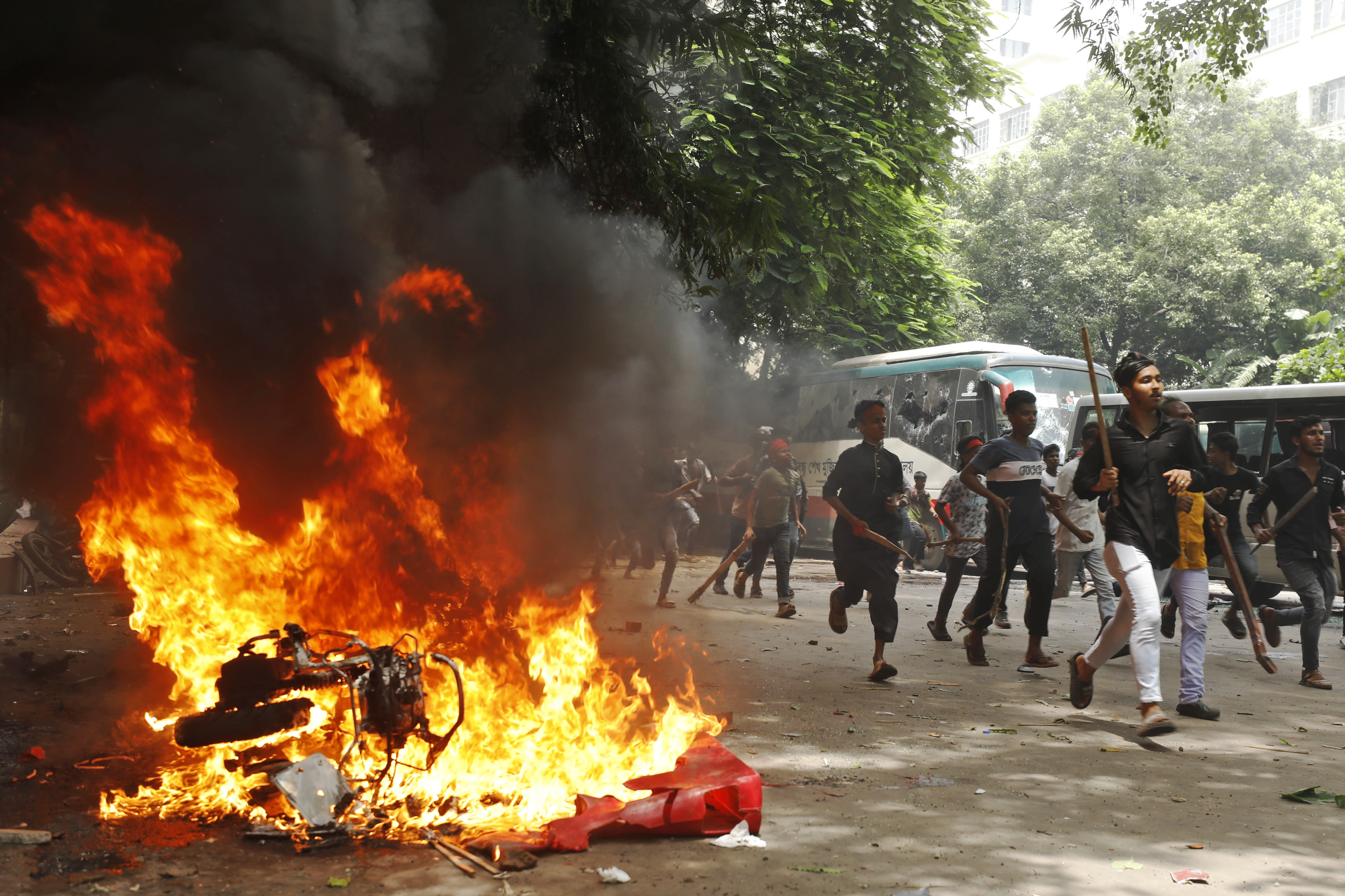 Political violence in Bangladesh leaves dozens dead
