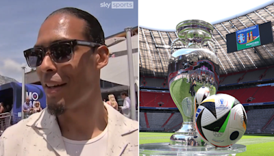 Virgil van Dijk visibly stunned after being told who the favourites for Euro 2024 are