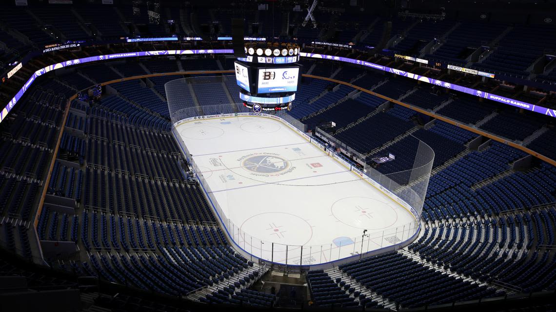 Buffalo Sabres selling game used equipment