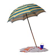 Large canopy diameter of 6-8 feet Designed to provide shade on the beach Often includes features such as sand anchors and UV protection