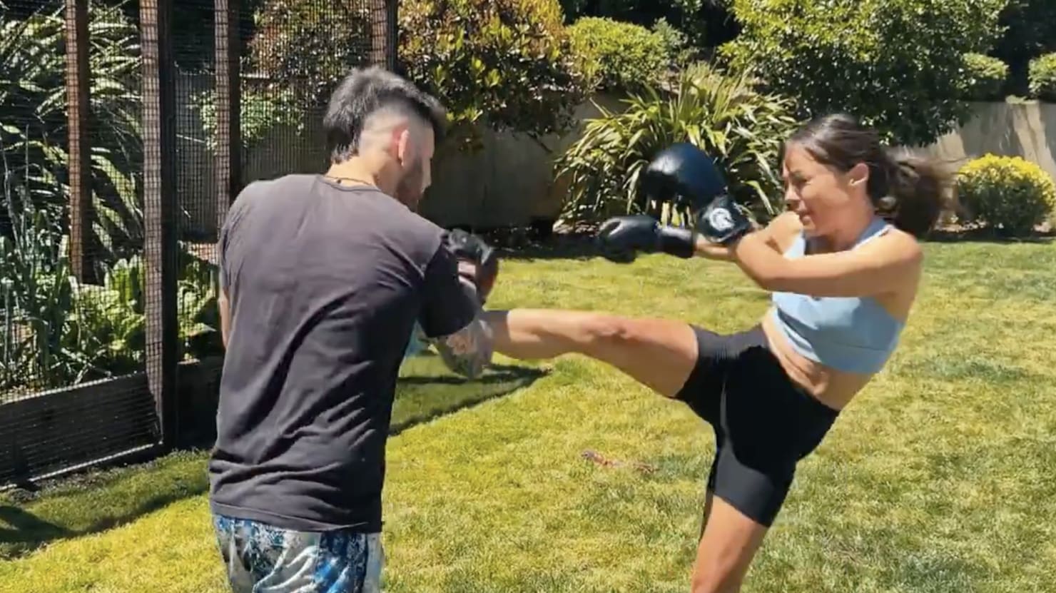 Nicole Shanahan Kick Boxes the Haters Away in X Video