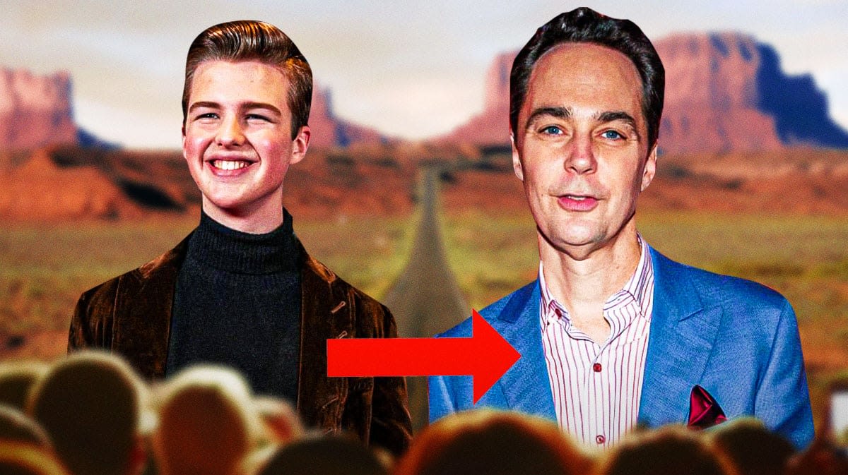 Young Sheldon star Iain Armitage ages up to Jim Parsons in video