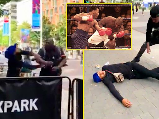 British heavyweight who fought Mike Tyson KO'd aggressive punter in security job