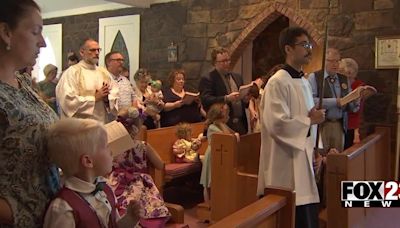 Barnsdall St. Mary's Catholic Church holds mass after deadly tornado hits city